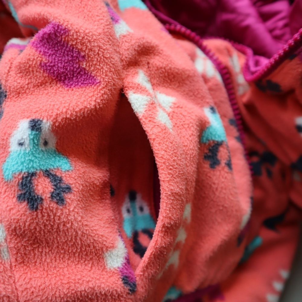 Columbia Toddler Double Trouble Jacket 2t  Wild Fuchsia/Blush Pink Woodlands - Picture 6 of 8